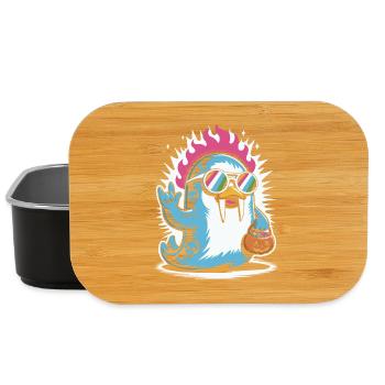 Walrus Punk Rocker Halloween - Lunch Box - black - Front
