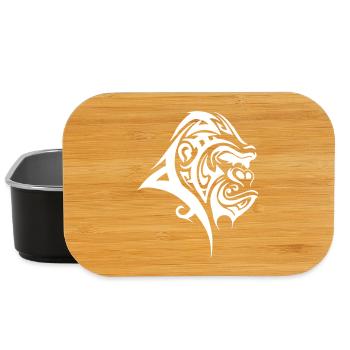 Gorilla Silberrücken Tribal - Lunch Box - Schwarz - Vorne