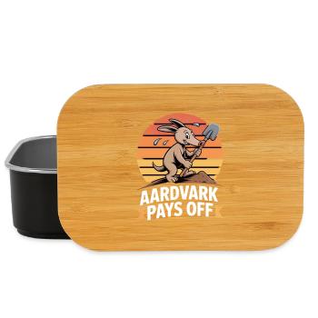 Aardvark Pays Off Aardvark Motivation - Lunch Box - black - Front