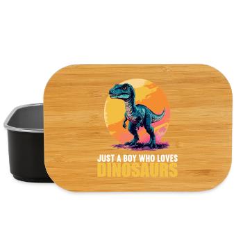 Dino Dinosaur Dinosaur - Lunch Box - black - Front