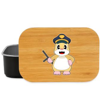Hamster Policier Bâton Police - Boîte à goûter - noir - Devant