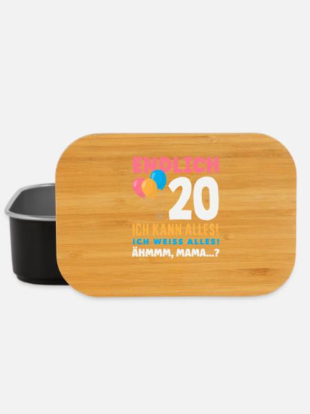 Lustiges Geschenk Zum 20. Geburtstag - Lunch Box - Schwarz