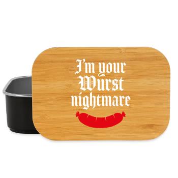 I'm your wurst nightmare - Lunch Box - black - Front