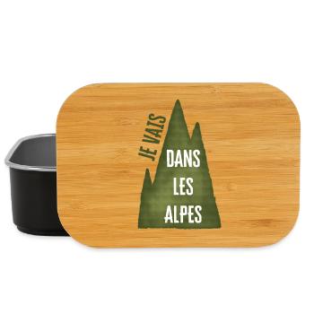 I'm going to the Alps - Lunch Box - black - Front