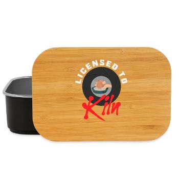 Ceramic Passion: Licensed To Kiln - Lunch Box - black - Front