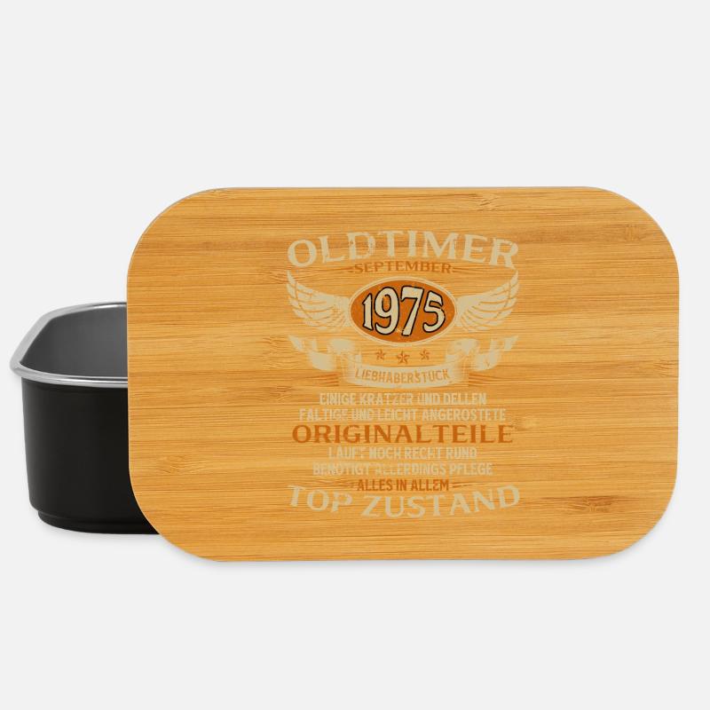 50. Geburtstag Geschenk Oldtimer September 1975 - Lunch Box - Schwarz