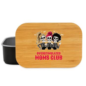 Überreizte Mütter Club Müde Mutter Kaffeeliebhaber - Lunch Box - Schwarz - Vorne