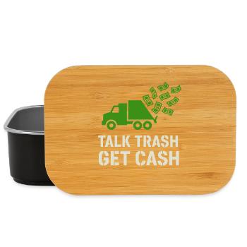 Garbage Truck Driver Garbage Dad Hero Pickup Truck - Lunch Box - black - Front
