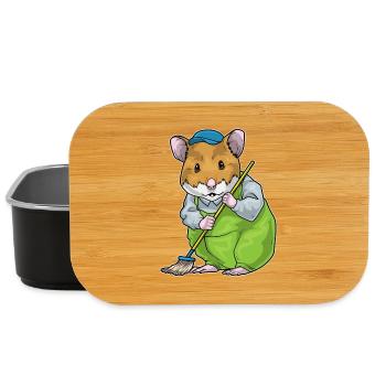Hamster Cleaning Mop - Lunch Box - black - Front
