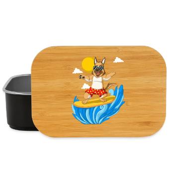 Surf berger allemand - Boîte à goûter - noir - Devant