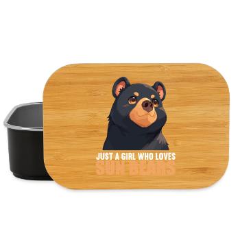Sun Bear Malaienbär - Lunch Box - Schwarz - Vorne