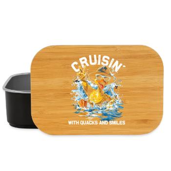 Gummienten-Crew genießt Kreuzfahrt - Lunch Box - Schwarz - Vorne
