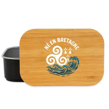 Born in Brittany Triskel Breton identity - Lunch Box - black - Front