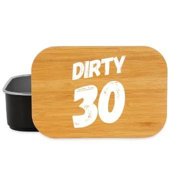 Dirty 30 30e anniversaire - Boîte à goûter - noir - Devant