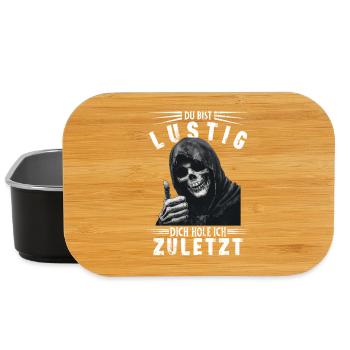 Dire que tu es drôle Grim Reaper Skull Motif - Boîte à goûter - noir - Devant