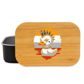 Punk Ducks Illustration - Boîte à goûter - noir - Devant