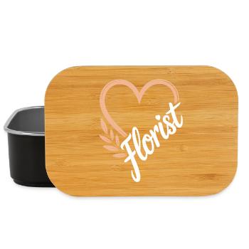 Fleuriste de conception de coeur floral - Boîte à goûter - noir - Devant