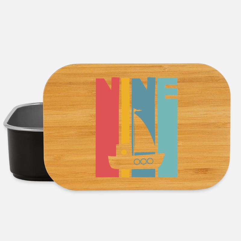 9. Geburtstag Segelschiff - Lunch Box - Schwarz