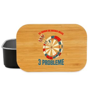 Darts Dart Dartboard Dartboard Dart Player - Lunch Box - black - Front