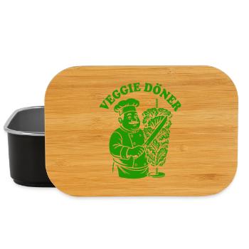 Veggie Doner Kebab - Fast Food - Vegan - Lunch Box - black - Front