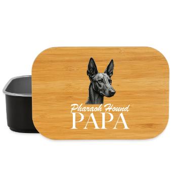 Papa chien pharaon - Boîte à goûter - noir - Devant