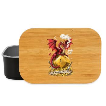 Drache auf W20 – Number of Glory Cartoon - Lunch Box - Schwarz - Vorne