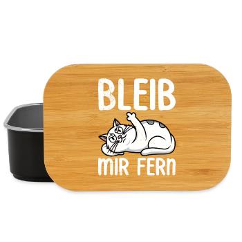 Mallorca BLEIB MIR FERN Anti Flirt Lustiges - Lunch Box - Schwarz - Vorne