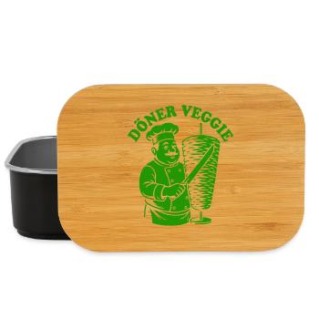 Döner Veggie - Fast Food - vegan kebab - Lunch Box - black - Front