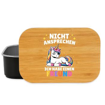 Malle DON'T TALK TO HAVE A FRIEND - Lunch Box - black - Front