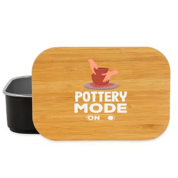 Pottery Mode On Being Creative - Lunch Box - black - Front