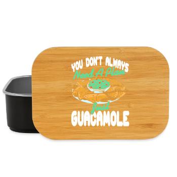 I Know the Guac Is Extra Funny Avocado Quote Meme - Lunch Box - Schwarz - Vorne