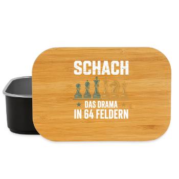Chess The Drama In 64 Boxes - Lunch Box - black - Front