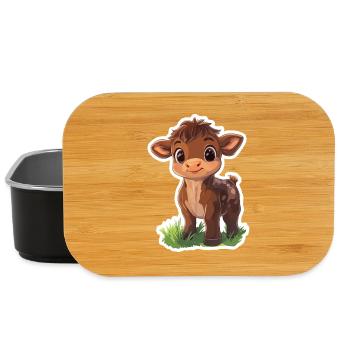 Cow - Lunch Box - black - Front