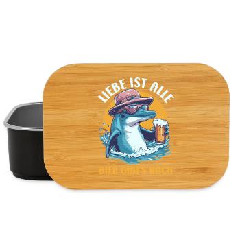 Malle LOVE IS ALL THERE'S STILL BEER Funny - Lunch Box - black - Front