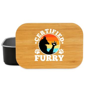 Certified furry - Lunch Box - black - Front