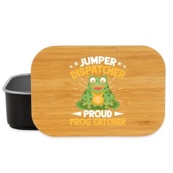 Frog Catcher Dispatcher Proud Frog - Lunch Box - Schwarz - Vorne