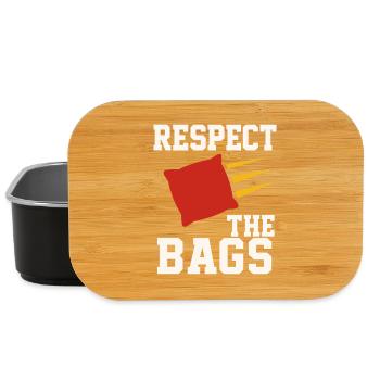 Cornhole Refere Offizielles Schiedsrichter - Lunch Box - Schwarz - Vorne