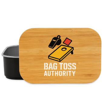 Cornhole Refere Offizielles Schiedsrichter - Lunch Box - Schwarz - Vorne