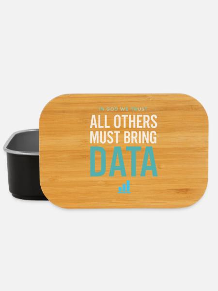 We trust in God All others must have data l - Lunch Box - black