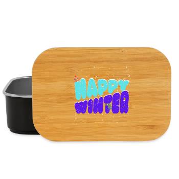 Winter im Schneestil - Lunch Box - Schwarz - Vorne