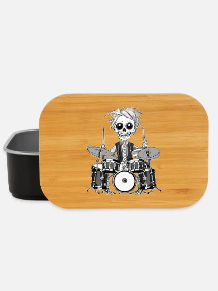 SKELETON DRUMS - Lunch Box - black
