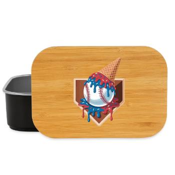 Baseball Player Humor Baseball - Lunch Box - Schwarz - Vorne