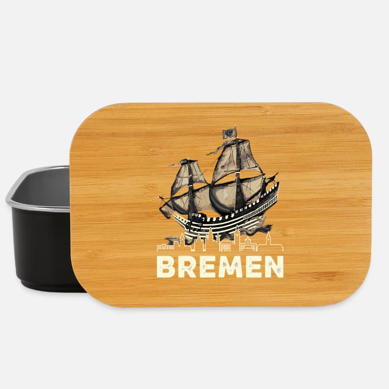 Historische Bremer Hansekogge  - Lunch Box - Schwarz