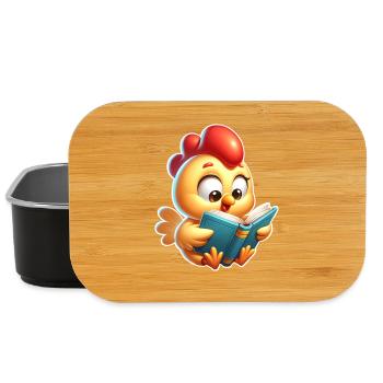 Huhn Lesen - Lunch Box - Schwarz - Vorne