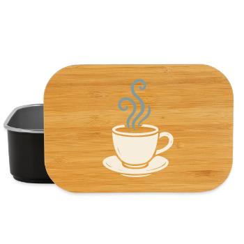 Conception de la tasse matinale douillette de l’amateur de café - Boîte à goûter - noir - Devant