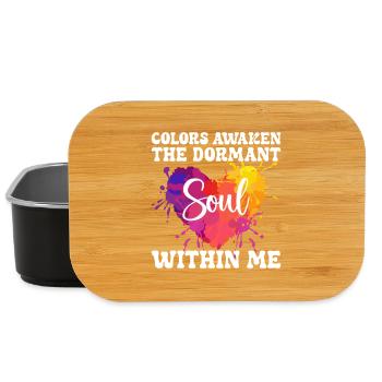 Funny Art Painter Colors Awaken The Dormant - Lunch Box - black - Front