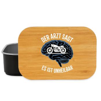 Motorcycle Saying Funny Motorcyclist - Lunch Box - black - Front