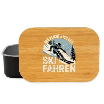 Après Ski Skiing Skiers Skiing - Lunch Box - black - Front