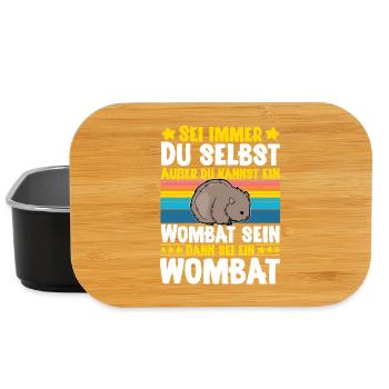 Wombat - Lunch Box - Schwarz - Vorne
