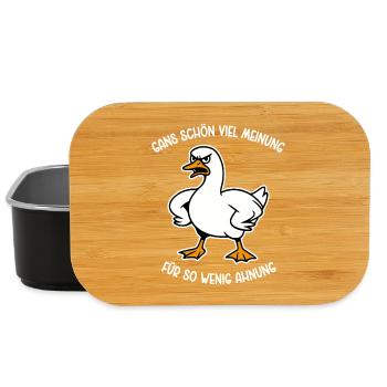 Goose a lot of opinion for so little idea - Lunch Box - black - Front